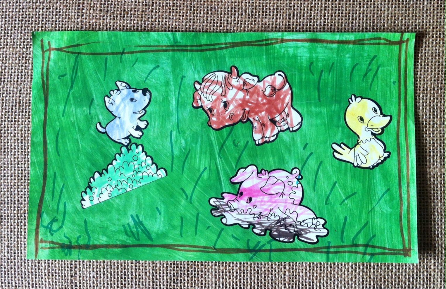 Les animaux de la ferme.