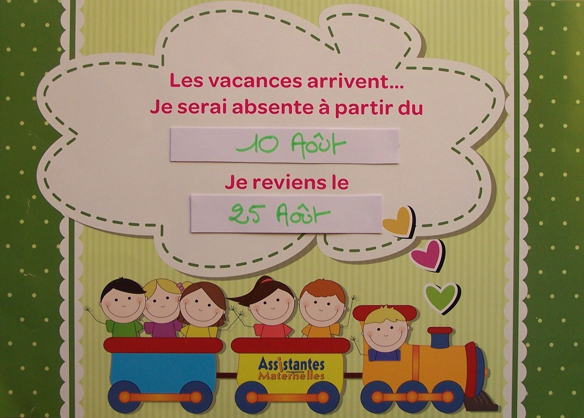 Bientôt les vacances!